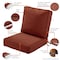 Classic Accessories Montlake FadeSafe Patio Lounge Chair Cushion Set, 25 x 47 Inch, Heather Henna 62-104-016603-SET - alternate 18